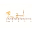 Сережки Xuping Позолота 18K пусети «Молотки з перлинами» фото №2