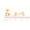 Сережки Xuping Позолота 18K пусети «Квіточки з перлинами» фото №2