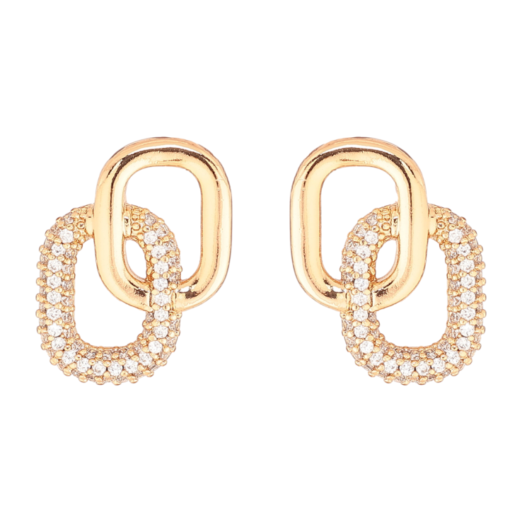 Серьги Xuping Позолота 18K пусеты Овалы с инкрустацией кристаллами фото №10 Серьги Xuping Позолота 18K пусеты Овалы с инкрустацией кристаллами фото №10