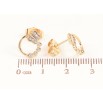 Серьги Xuping Позолота 18K пусеты Колечки с бабочками фото №2 Серьги Xuping Позолота 18K пусеты Колечки с бабочками фото №2