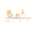 Серьги Xuping Позолота 18K пусеты Овалы с кристаллами фото №2 Серьги Xuping Позолота 18K пусеты Овалы с кристаллами фото №2
