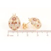 Сережки Xuping Позолота 18K пусети «Сонечка з інкрустацією кристалами» фото №2