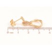 Серьги Xuping Позолота 18K пусеты Подвески восьмерки с кристаллами фото №2 Серьги Xuping Позолота 18K пусеты Подвески восьмерки с кристаллами фото №2