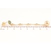 Серьги Xuping Позолота 18K пусеты Декоративные подвески с зелеными кристаллами фото №2 Серьги Xuping Позолота 18K пусеты Декоративные подвески с зелеными кристаллами фото №2
