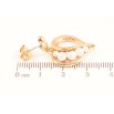 Сережки Xuping Позолота 18K пусети «Сердечка з перлинами» фото №2 Сережки Xuping Позолота 18K пусети «Сердечка з перлинами» фото №2