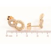 Серьги Xuping Позолота 18K пусеты Узор с инкрустацией кристаллами фото №2 Серьги Xuping Позолота 18K пусеты Узор с инкрустацией кристаллами фото №2