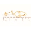 Серьги Xuping Позолота 18K пусеты Подвески лица на одну сторону фото №2