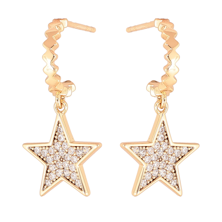 Серьги Xuping Позолота 18K пусеты Звезды с инкрустацией кристаллами фото №13 Серьги Xuping Позолота 18K пусеты Звезды с инкрустацией кристаллами фото №13