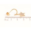 Серьги Xuping Позолота 18K пусеты Звезды с инкрустацией кристаллами фото №2 Серьги Xuping Позолота 18K пусеты Звезды с инкрустацией кристаллами фото №2