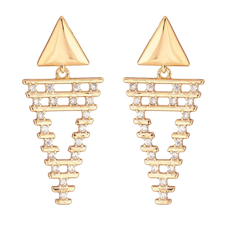 Серьги Xuping Позолота 18K пусеты Кристальные подвески фото №10 Серьги Xuping Позолота 18K пусеты Кристальные подвески фото №10