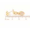 Серьги Xuping Позолота 18K пусеты Подвески с кристаллами фото №2 Серьги Xuping Позолота 18K пусеты Подвески с кристаллами фото №2