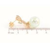 Серьги Xuping Позолота 18K пусеты Банты с мятными перламутровыми шариками фото №2