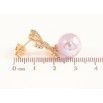 Серьги Xuping Позолота 18K пусеты Банты с сиреневыми перламутровыми шариками фото №2 Серьги Xuping Позолота 18K пусеты Банты с сиреневыми перламутровыми шариками фото №2
