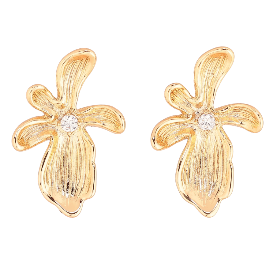 Серьги Xuping Позолота 18K пусеты Декоративные цветочки фото №1 Серьги Xuping Позолота 18K пусеты Декоративные цветочки фото №1