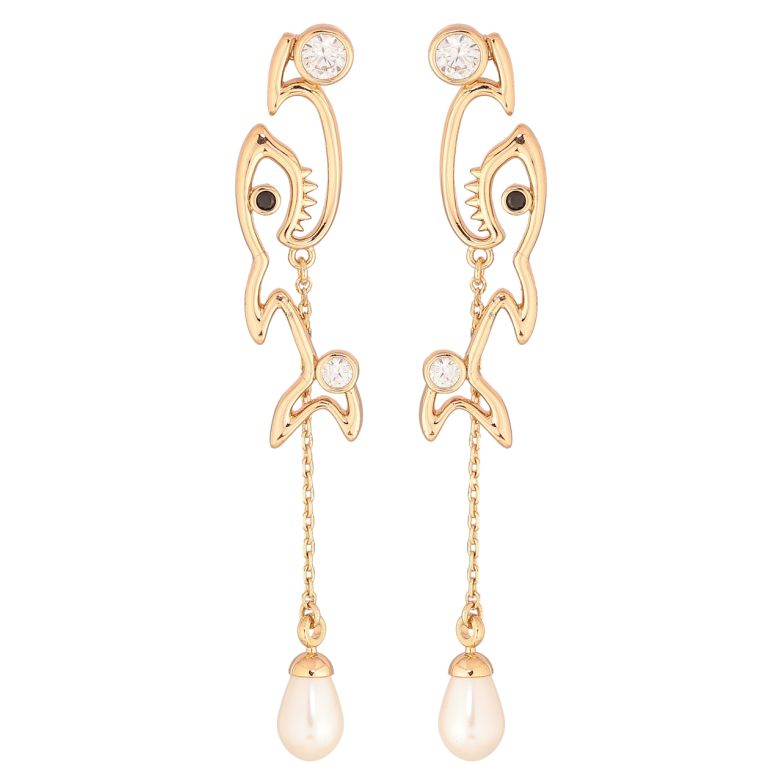 Сережки Xuping Позолота 18K пусети «Акула» фото №1 Сережки Xuping Позолота 18K пусети «Акула» фото №1