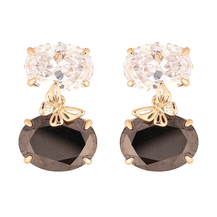 Серьги Xuping JEAN GOUJON Позолота 18K пусеты Черно-белые кристаллы с бабочкой фото №21 Серьги Xuping JEAN GOUJON Позолота 18K пусеты Черно-белые кристаллы с бабочкой фото №21