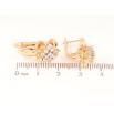 Серьги Xuping Позолота 18K английский замок Цветочки с кристаллами фото №2 Серьги Xuping Позолота 18K английский замок Цветочки с кристаллами фото №2