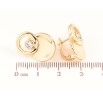 Сережки Xuping Позолота 18K англійський замок «Декоративний візерунок з кристалами» фото №2 Сережки Xuping Позолота 18K англійський замок «Декоративний візерунок з кристалами» фото №2