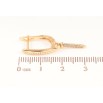 Сережки Xuping Позолота 18K англійський замок «Доріжки кристалів» фото №2