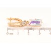 Серьги Xuping Позолота 18K английский замок Подвески с радужными кристаллами фото №2 Серьги Xuping Позолота 18K английский замок Подвески с радужными кристаллами фото №2