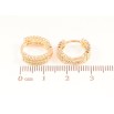 Серьги Xuping Позолота 18K колечки Декоративный узор фото №2 Серьги Xuping Позолота 18K колечки Декоративный узор фото №2