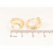 Серьги Xuping Позолота 18K колечки Узор с жемчужинами фото №2