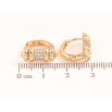 Серьги Xuping Позолота 18K колечки Декоративный узор с инкрустацией кристаллами фото №2