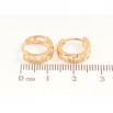 Серьги Xuping Позолота 18K колечки Декоративный узор фото №2