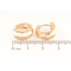 Серьги Xuping Позолота 18K колечки Резной узор с белой эмалью фото №2 Серьги Xuping Позолота 18K колечки Резной узор с белой эмалью фото №2