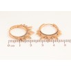 Серьги Xuping Позолота 18K колечки Лучики фото №2 Серьги Xuping Позолота 18K колечки Лучики фото №2