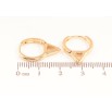 Серьги Xuping Позолота 18K колечки Декоративные фото №2 Серьги Xuping Позолота 18K колечки Декоративные фото №2