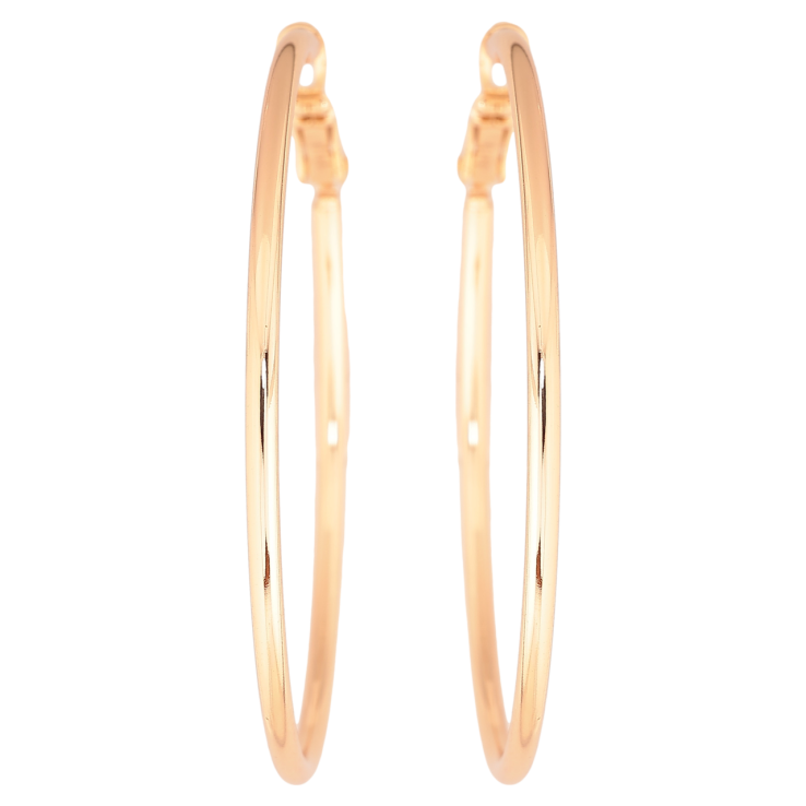 Сережки Xuping M&L Колір 18K кільця (конго) «Класика» ø 5см фото №8