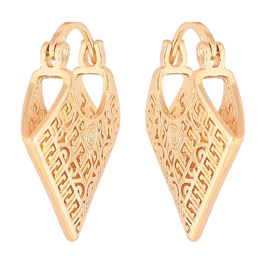 Серьги Xuping M&L Цвет 18K замок-булавка Декоративный резной орнамент фото №1 Серьги Xuping M&L Цвет 18K замок-булавка Декоративный резной орнамент фото №1
