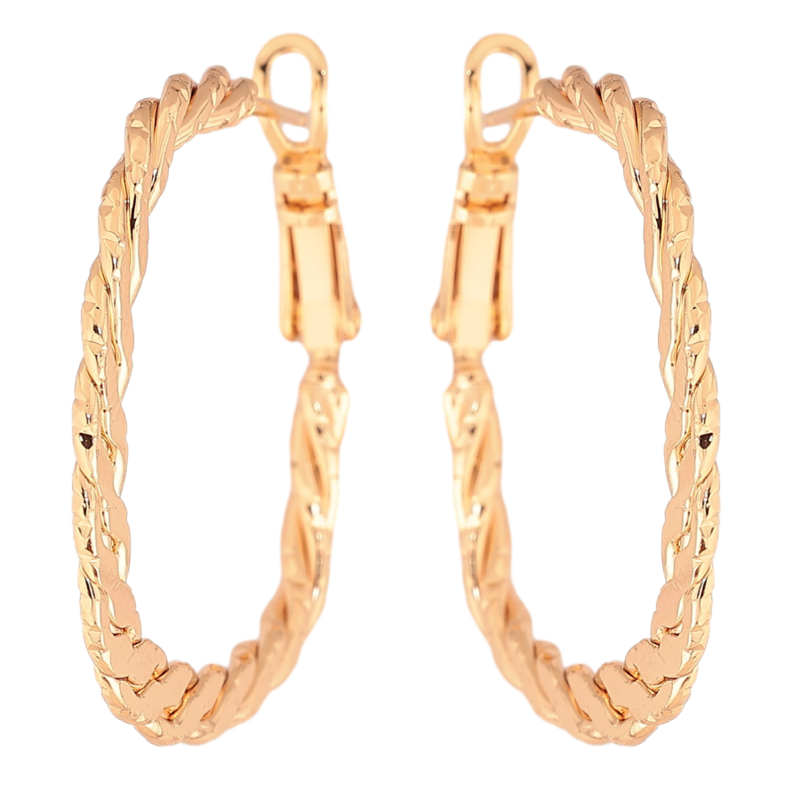 Серьги Xuping M&L Цвет 18K итальянский замок Декоративные кольца фото №1 Серьги Xuping M&L Цвет 18K итальянский замок Декоративные кольца фото №1