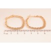 Серьги Xuping M&L Цвет 18K итальянский замок Декоративные кольца фото №2 Серьги Xuping M&L Цвет 18K итальянский замок Декоративные кольца фото №2