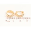 Серьги Xuping M&L Цвет 18K колечки Узор с кристаллами фото №2 Серьги Xuping M&L Цвет 18K колечки Узор с кристаллами фото №2