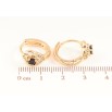 Серьги Xuping M&L Цвет 18K колечки Цветочки с черными кристаллами фото №2 Серьги Xuping M&L Цвет 18K колечки Цветочки с черными кристаллами фото №2