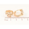 Серьги Xuping M&L Цвет 18K колечки Узор с кристаллами фото №2 Серьги Xuping M&L Цвет 18K колечки Узор с кристаллами фото №2