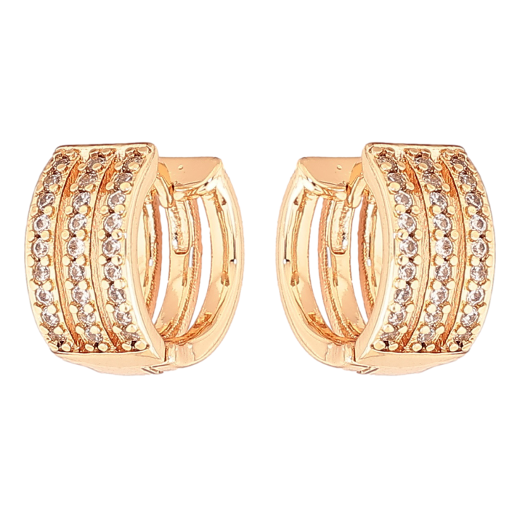 Серьги Xuping M&L Цвет 18K колечки Инкрустация кристаллов фото №24 Серьги Xuping M&L Цвет 18K колечки Инкрустация кристаллов фото №24