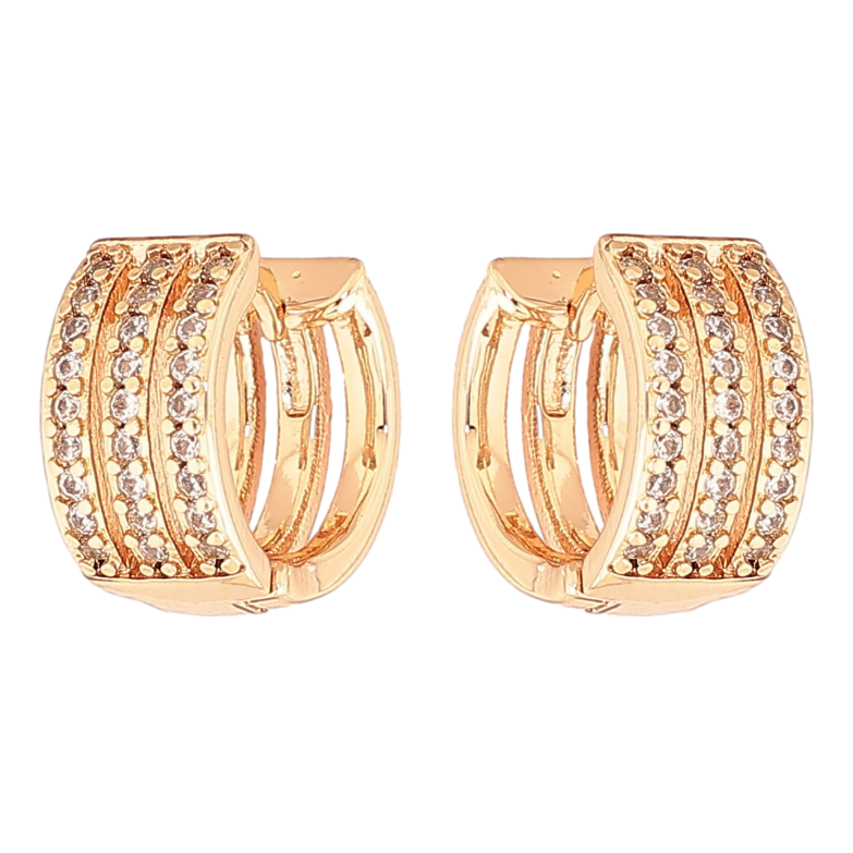 Сережки Xuping M&L Колір 18K колечка «Інкрустація кристалів» фото №19 Сережки Xuping M&L Колір 18K колечка «Інкрустація кристалів» фото №19