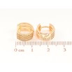 Серьги Xuping M&L Цвет 18K колечки Инкрустация кристаллов фото №2 Серьги Xuping M&L Цвет 18K колечки Инкрустация кристаллов фото №2