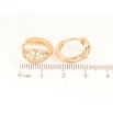 Сережки Xuping M&L Колір 18K колечка «Квітковий візерунок» фото №2 Сережки Xuping M&L Колір 18K колечка «Квітковий візерунок» фото №2