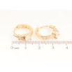 Сережки Xuping M&L Колір 18K колечка «Візерунок з кристалом» фото №2 Сережки Xuping M&L Колір 18K колечка «Візерунок з кристалом» фото №2