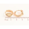 Серьги Xuping M&L Цвет 18K колечки Листики на одну сторону фото №2 Серьги Xuping M&L Цвет 18K колечки Листики на одну сторону фото №2