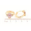 Серьги Xuping M&L Цвет 18K колечки Цветочки с сиреневыми кристаллами фото №2 Серьги Xuping M&L Цвет 18K колечки Цветочки с сиреневыми кристаллами фото №2