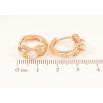 Серьги Xuping M&L Цвет 18K колечки Узор с кристаллами фото №2