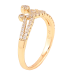 Каблучка Xuping Позолота 18K «Кришталева корона» фото №2 Каблучка Xuping Позолота 18K «Кришталева корона» фото №2
