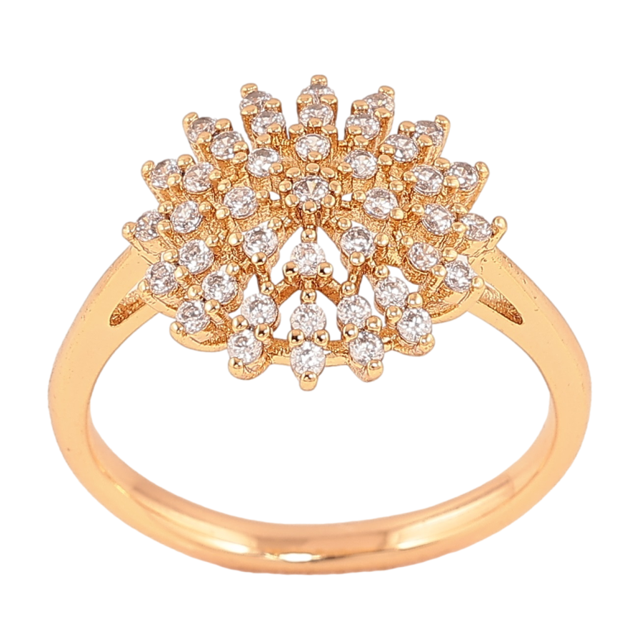 Каблучка Xuping Позолота 18K «Інкрустація кристалами» фото №1 Каблучка Xuping Позолота 18K «Інкрустація кристалами» фото №1