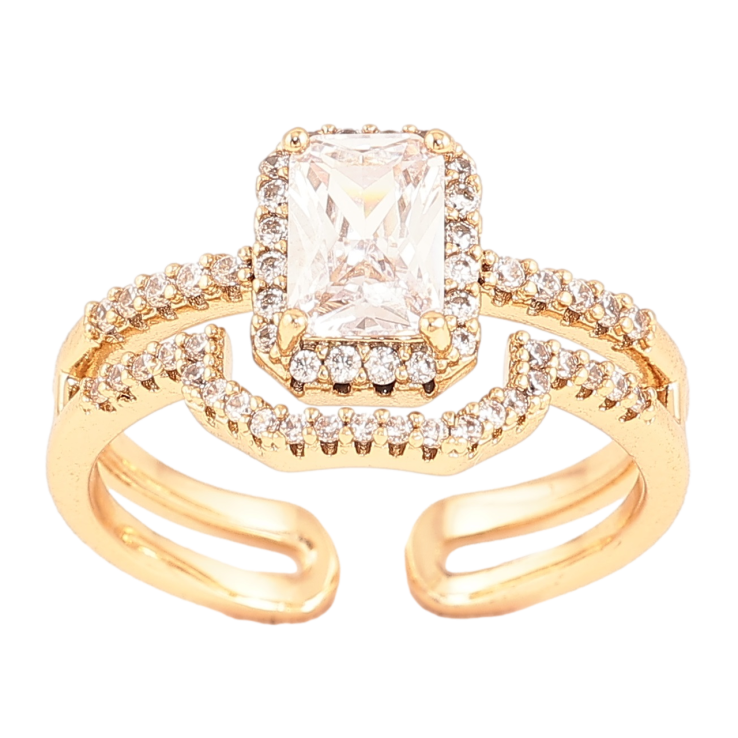 Каблучка Xuping Позолота 18K «Інкрустація кристалами» фото №21 Каблучка Xuping Позолота 18K «Інкрустація кристалами» фото №21
