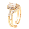 Каблучка Xuping Позолота 18K «Інкрустація кристалами» фото №2